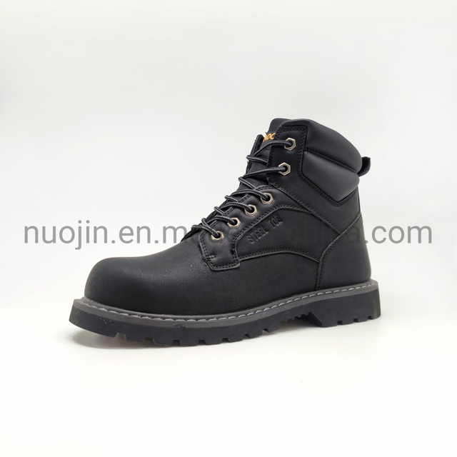 Safety Shoe with Steel Toe for Men Safety Boots Non-Slip Rubber Outsole Work Shoes Industrial Construction Work Boot