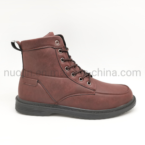Fashion Style Casual Winter Warm Leather Long Boots Ankle for Mens