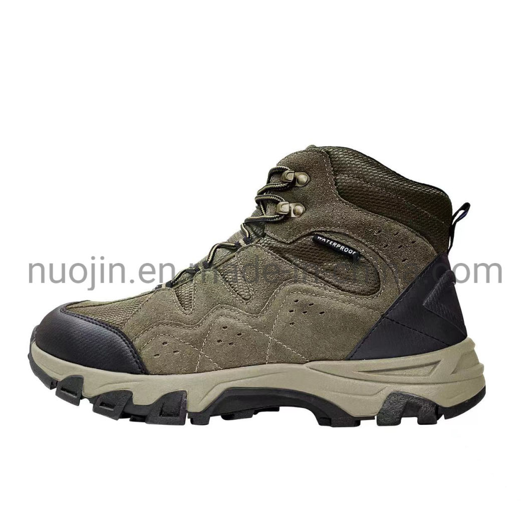 High Quality Men Professional Waterproof Outdoors Hiking Shoes Work Boots Safety Shoes with Steel Toe