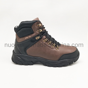 High Quality PU Leather Safety Boots for Men Safety Shoes with Steel Toe