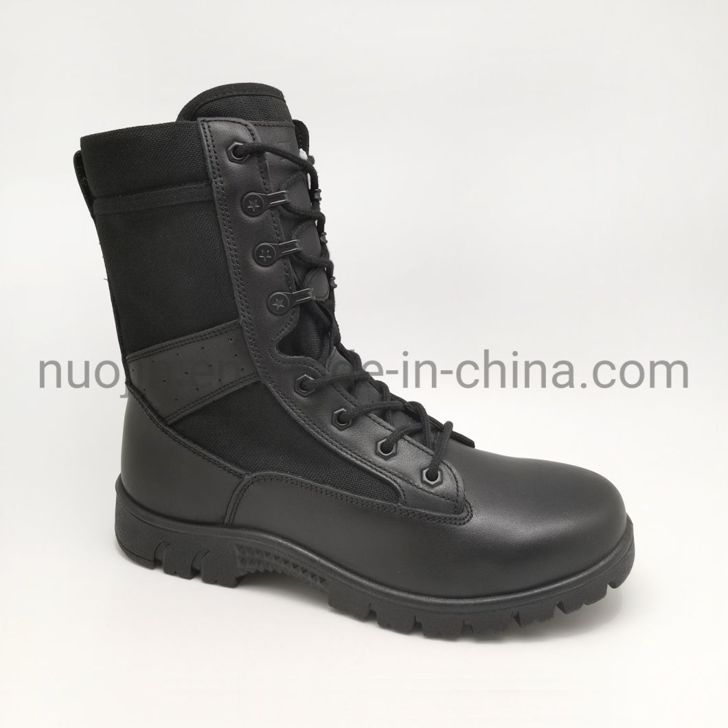 Safety Boots Genuine Leather for Men Steel Toe Breathable Non-Slip Anti-Static for Work Safety Shoes
