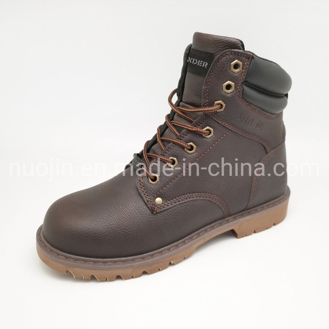 Worksite High Quality Safety Work Shoes PU Leather Safety Shoes Steel Toe Safety Shoes for Men