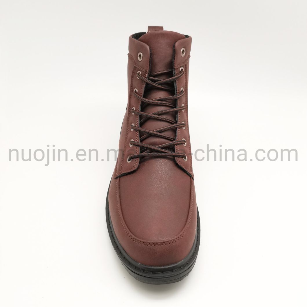 Fashion Style Casual Winter Warm Leather Long Boots Ankle for Mens