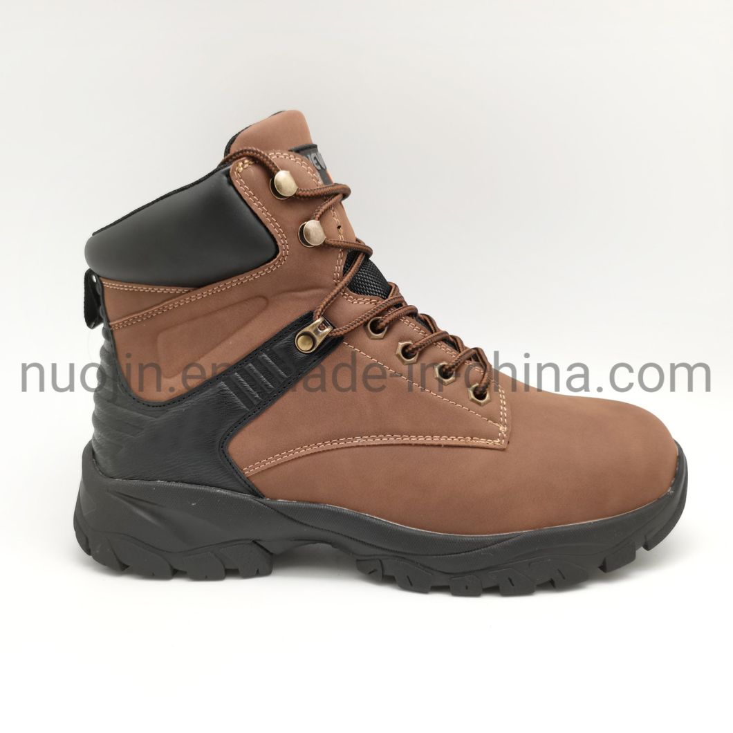 Men′s Working Boots PU Leather Steel Toe Safety Boots Men Security Ankle Work Shoes