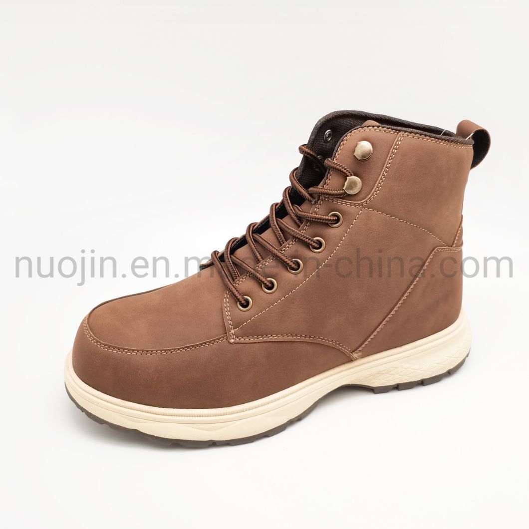 Work Safety Men Shoes Wear-Resistant Leather Upper Outdoor Ankle Boots