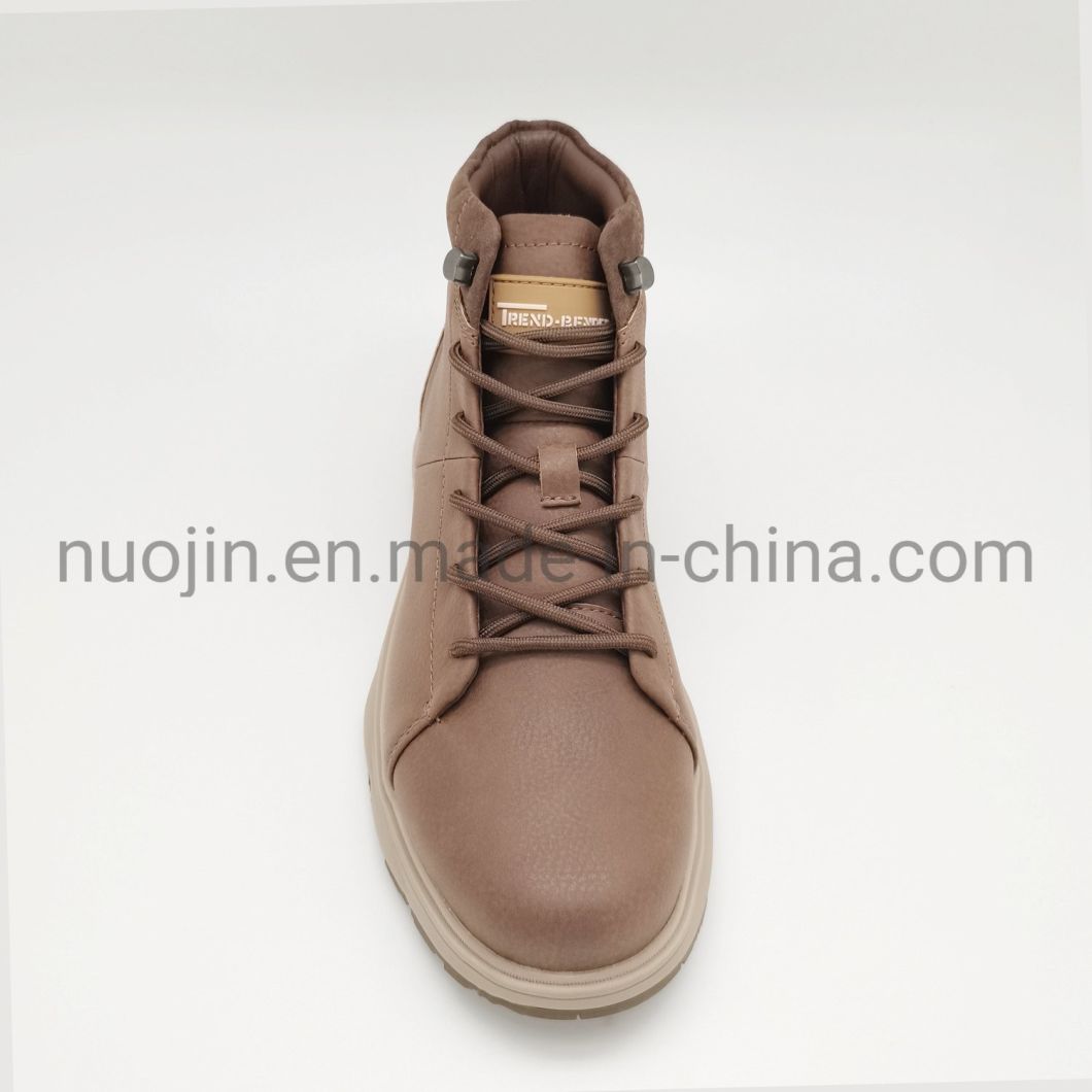 Custom Casual Lace-up Synthetic Leather Boots Hiking Casual Ankle Men′ S Boots
