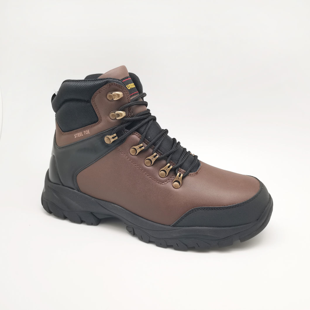 High Quality PU Leather Safety Boots for Men Safety Shoes with Steel Toe