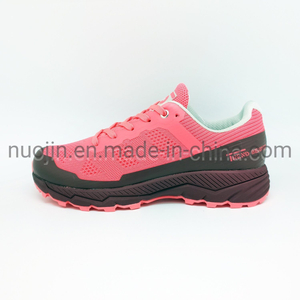 Women′ S Outdoor Breathable Sports Shoes Non-Slip Lace-up Hiking Shoes