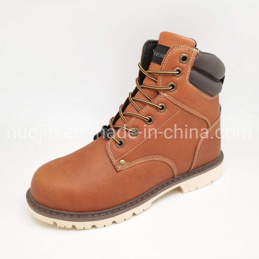 Worksite High Quality Safety Work Shoes PU Leather Safety Shoes Steel Toe Safety Shoes for Men