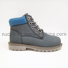 High Quality Steel Toe Women Genuine Leather Canvas Combat Safety Shoes Strong Insoles Work Boots
